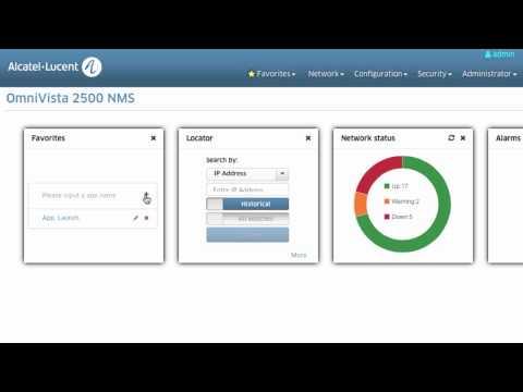 OmniVista 2500 Release 4.1.1 - Dashboard Overview Part 4