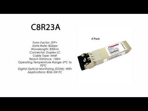 C8R23A  |  HP Compatible 4-Pack 8Gb SW FC 850nm 150m SFP+