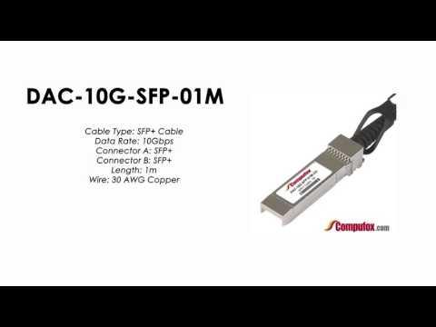 DAC-10G-SFP-01M  |  Transition Compatible 10G Direct Attached SFP+ Copper Cable, 1m