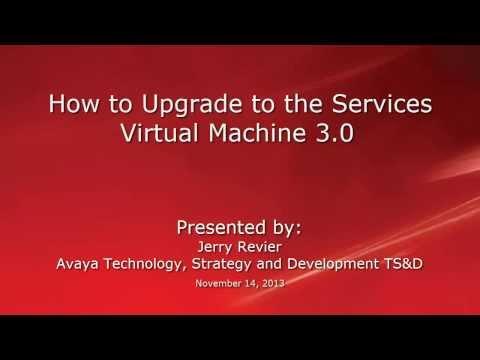 How To Upgrade To The Services Virtual Machine 3.0