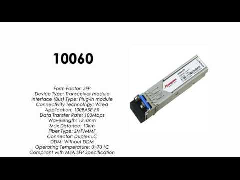 10060  |  Extreme Networks Compatible 100BASE-FX SFP 1310nm 10km