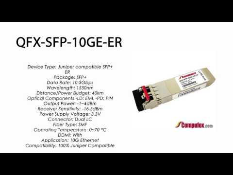 QFX-SFP-10GE-ER  | Juniper Compatible 10GBASE-ER SFP+ 1550nm 40km SMF